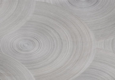 Sheet metal made of stainless steel 1.4301 with brushed foil | decor circle marbled | 1,5 x 1250 x 2500 mm